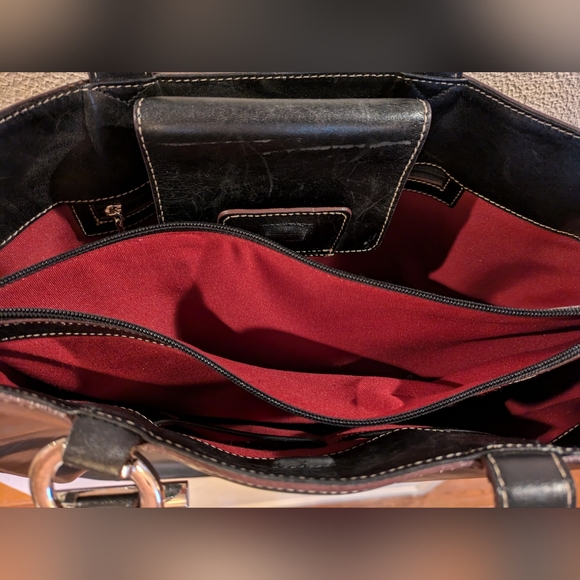 VTG 1990's Carolee Leather Tote - Picture 6 of 14